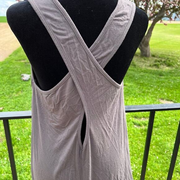 WISHLIST women's size L gray dress, wrap back - Picture 4 of 9